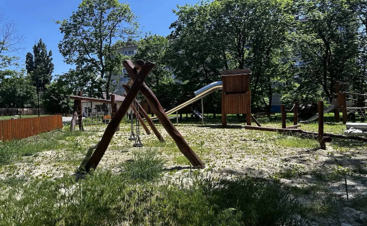 Детская площадка в парке «Казачок». Фото telegram-канала министра ЖКХ Антонины Пшеничной