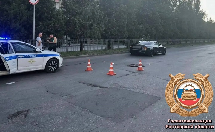Место ДТП. Фото пресс-службы Госавтоинспекции Ростовской области