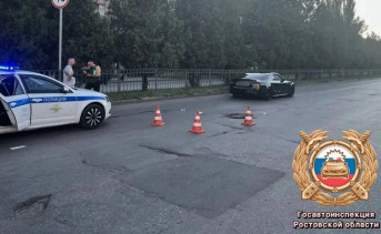 Место ДТП. Фото пресс-службы Госавтоинспекции Ростовской области