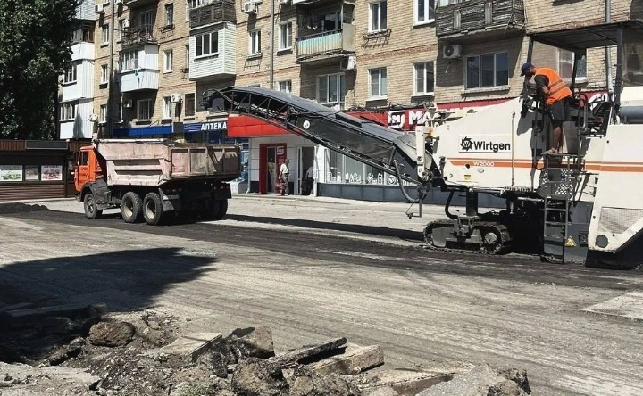 Ремонт дороги. Фото telegram-канала Павла Исакова