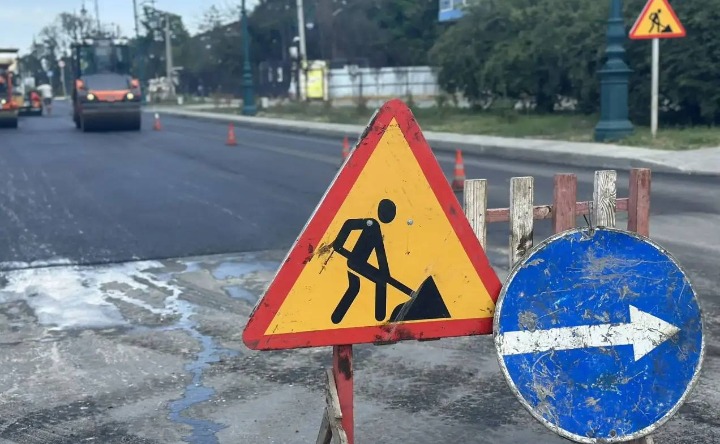 Ремонт дороги. Фото telegram-канала Павла Исакова