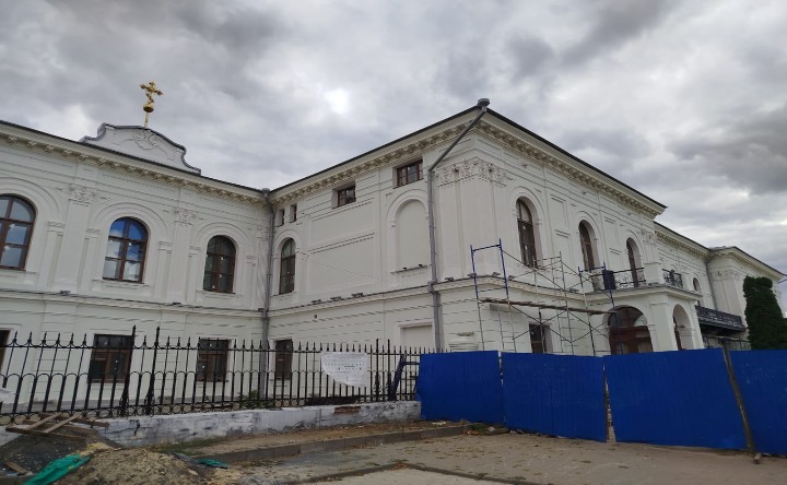 Реставрация Атаманского дворца. Фото со страницы Ольги Головиной в ВКонтакте
