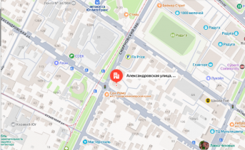 Дом № 120-а по улице Александровской на карте. Яндекс карты