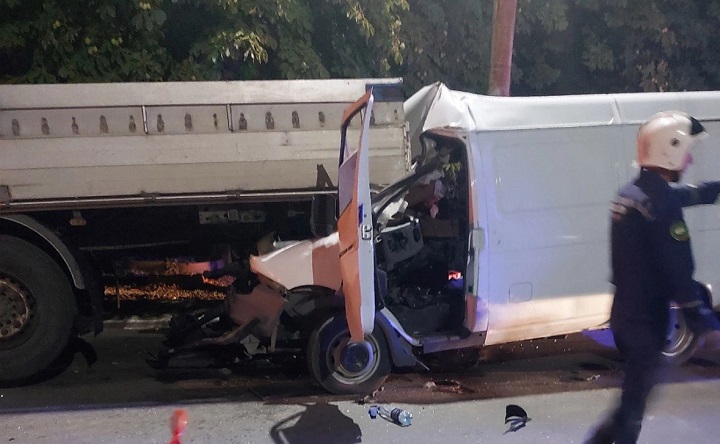 Место ДТП. Фото ВК паблика «Таганрогское ДПС»